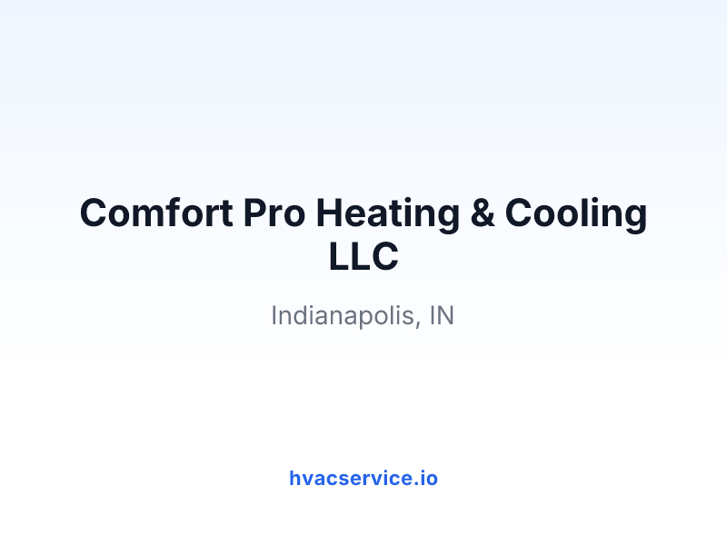 Comfort Pro Heating & Cooling LLC
