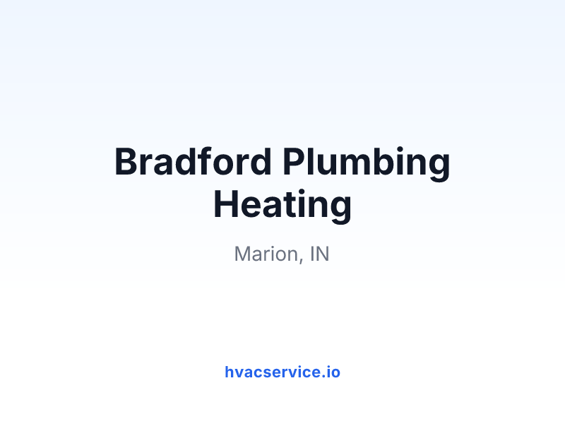 Bradford Plumbing Heating