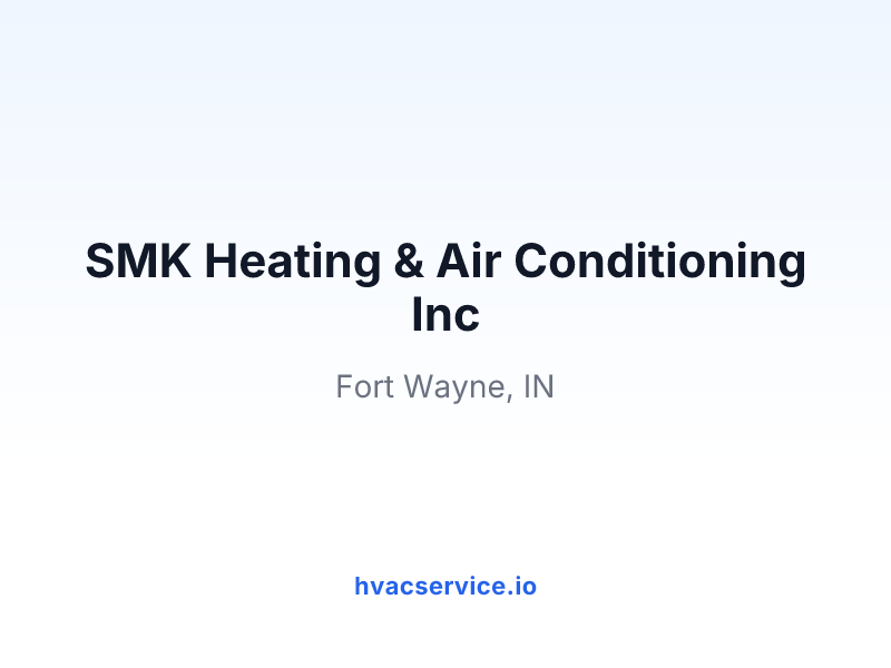 SMK Heating & Air Conditioning Inc