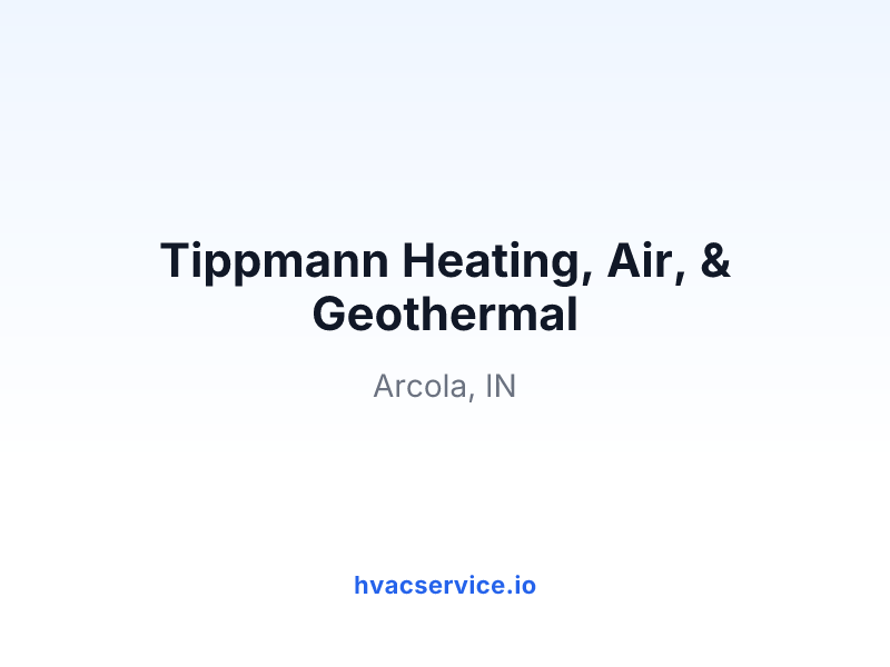 Tippmann Heating, Air, & Geothermal