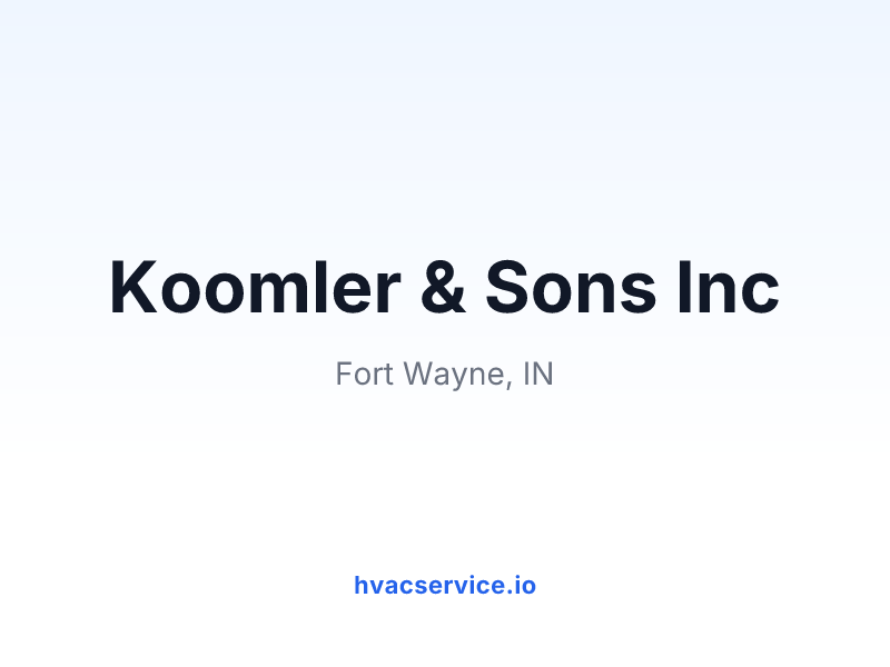 Koomler & Sons Inc