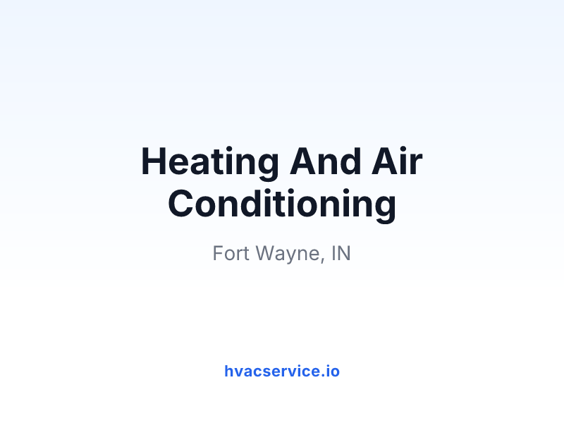 Heating And Air Conditioning