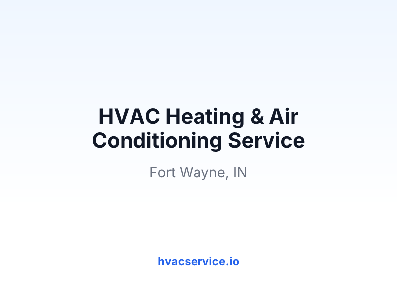 HVAC Heating & Air Conditioning Service