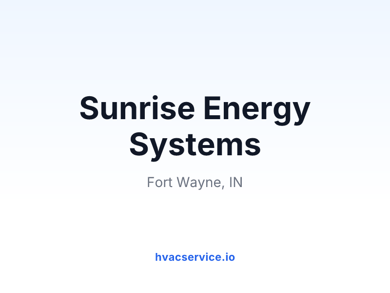 Sunrise Energy Systems
