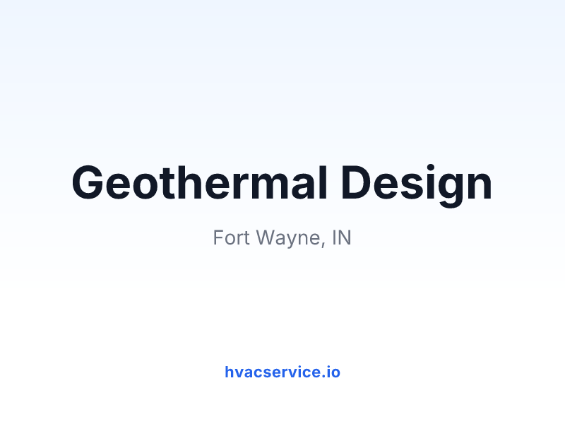 Geothermal Design
