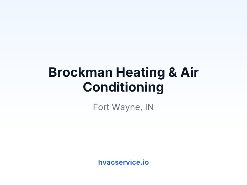 Brockman Heating & Air Conditioning