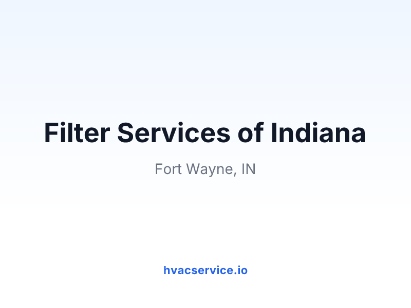 Filter Services of Indiana