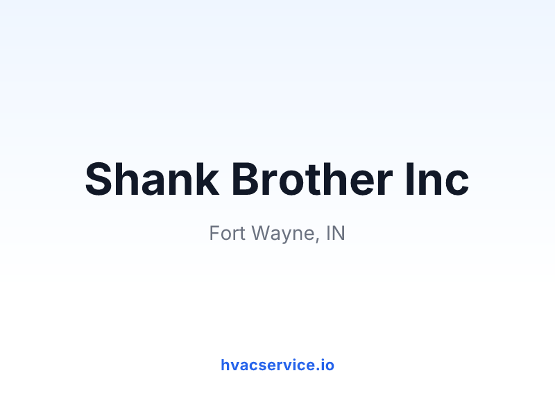 Shank Brother Inc