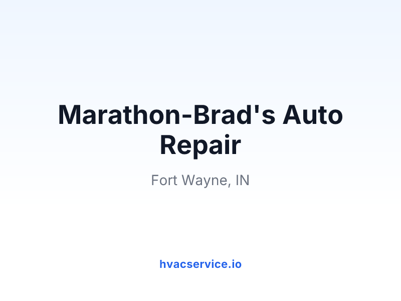 Marathon-Brad's Auto Repair