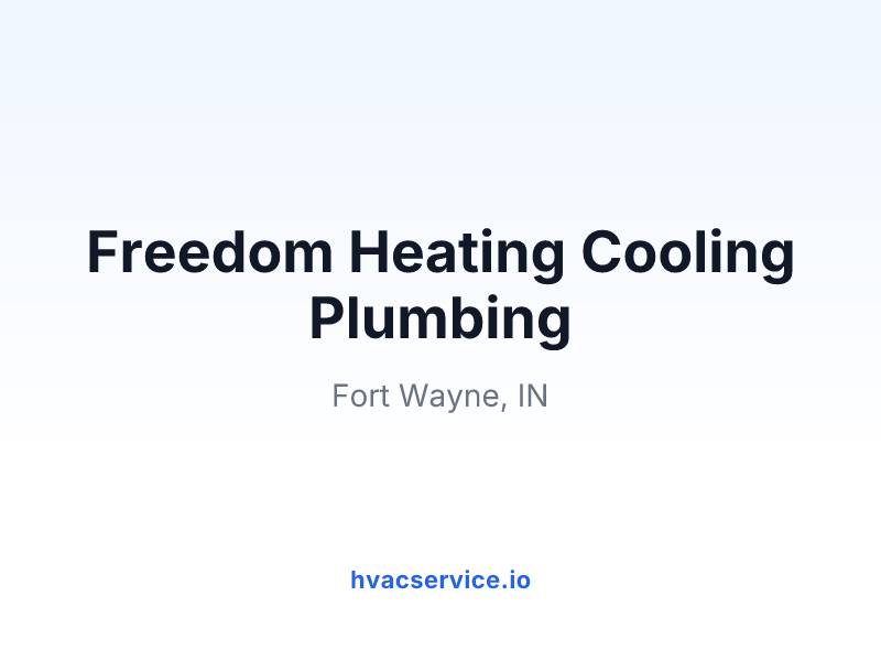 Freedom Heating Cooling Plumbing