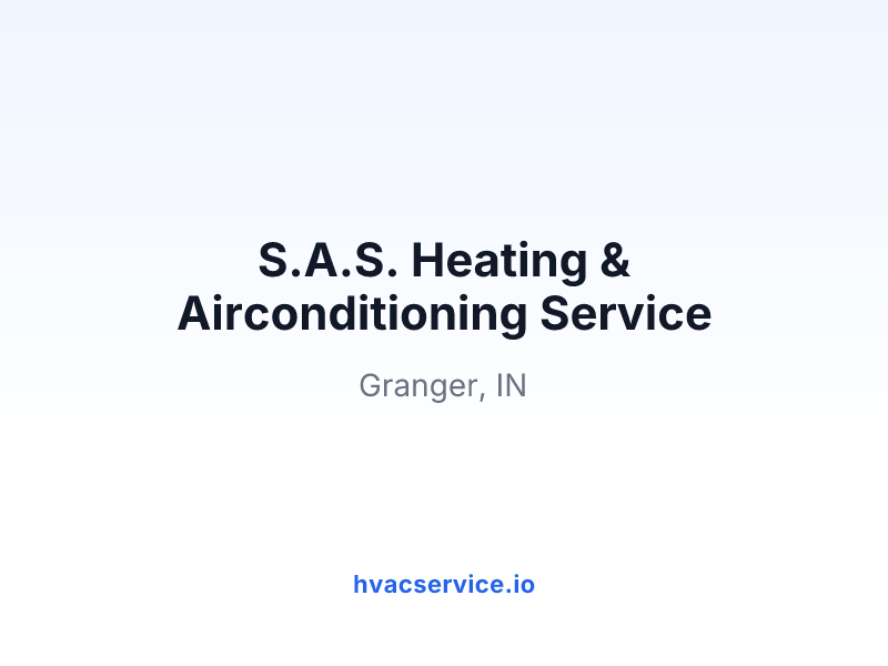 S.A.S. Heating & Airconditioning Service