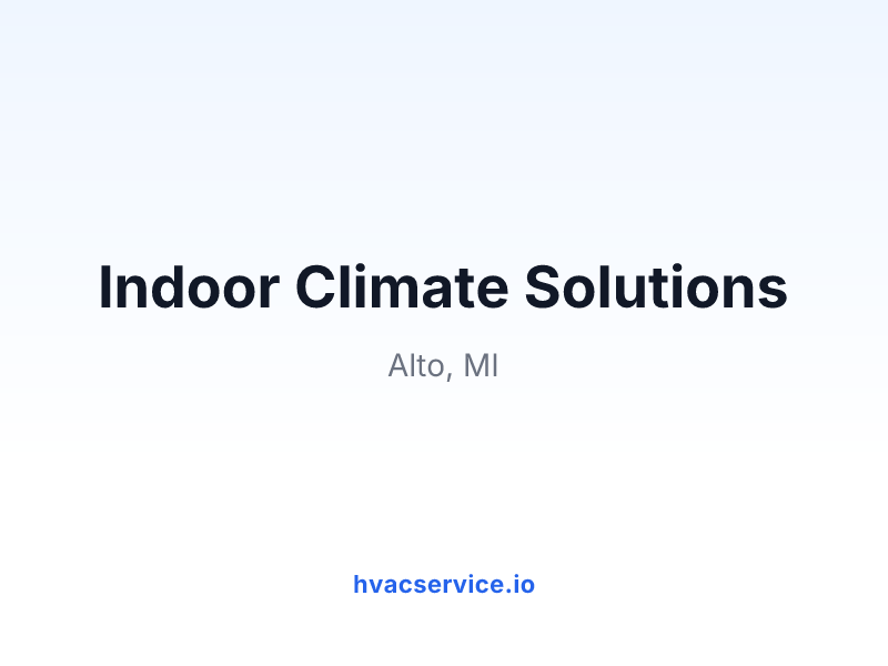 Indoor Climate Solutions