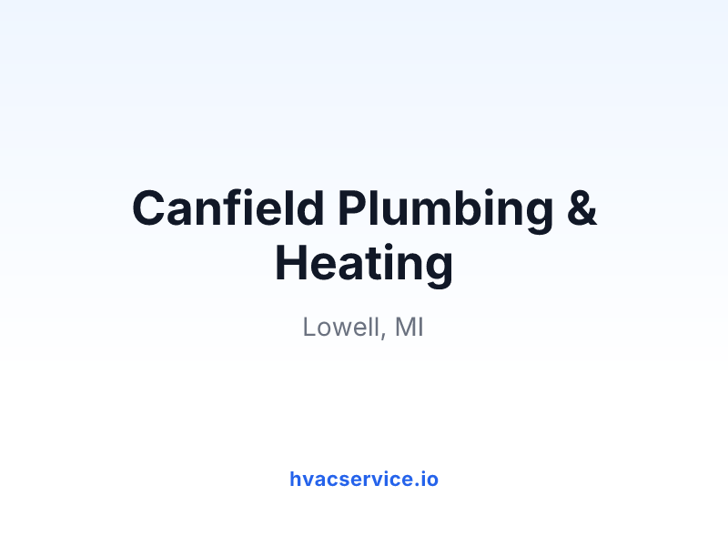 Canfield Heating, Cooling, Plumbing & Electrical