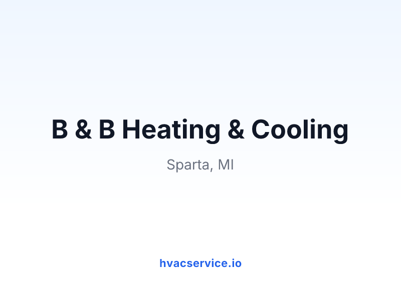 B & B Heating & Cooling