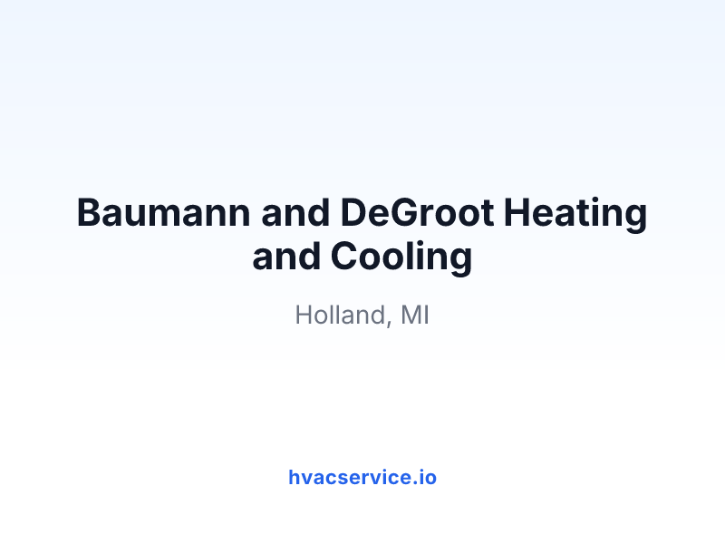 Baumann and DeGroot Heating and Cooling