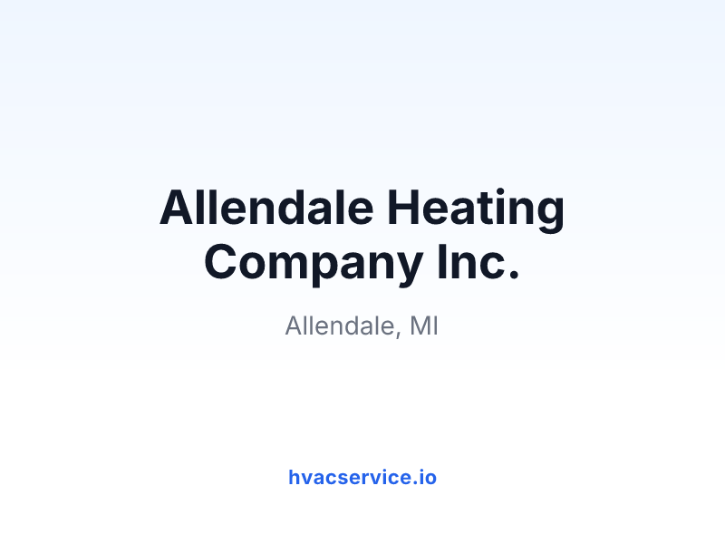 Allendale Heating Company Inc.