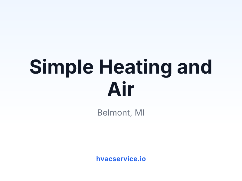 Simple Heating and Air