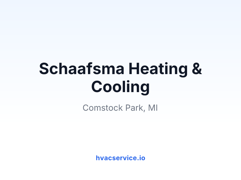 Schaafsma Heating & Cooling