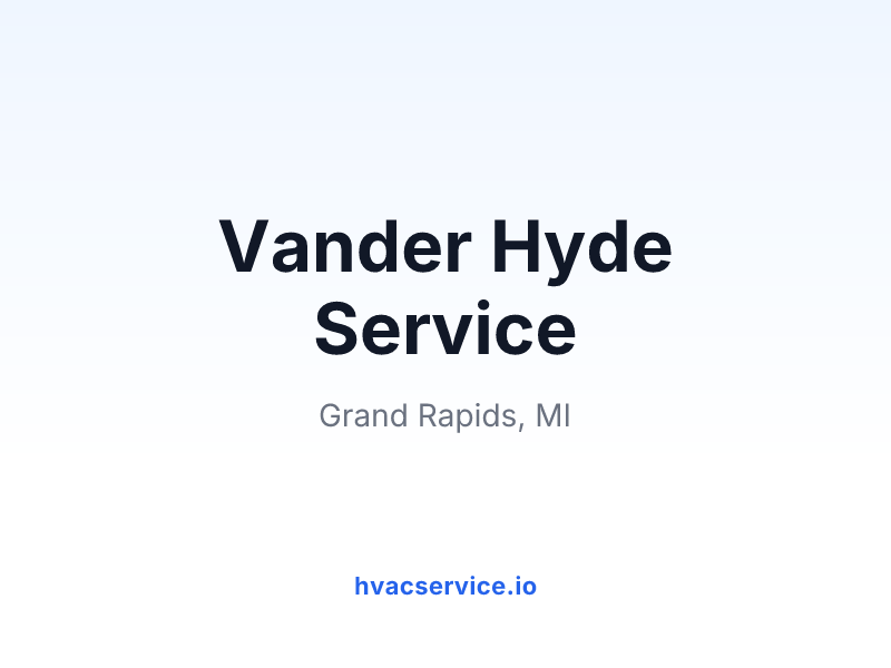 Vander Hyde Service
