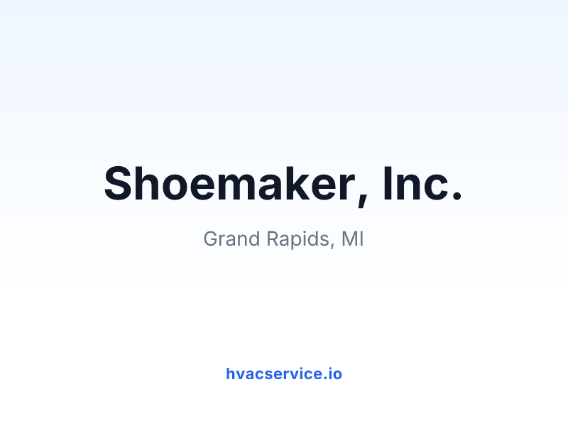 Shoemaker, Inc.