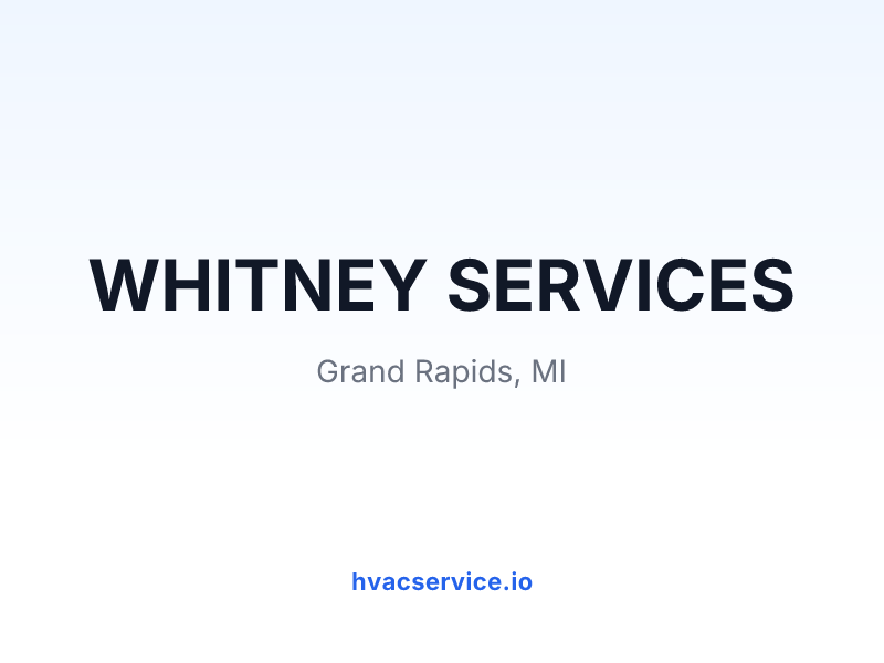 WHITNEY SERVICES