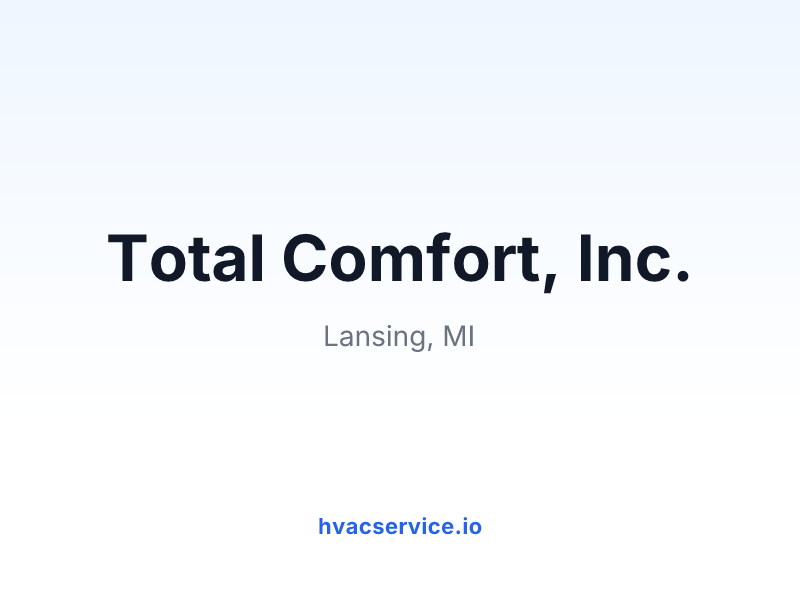 Total Comfort, Inc.