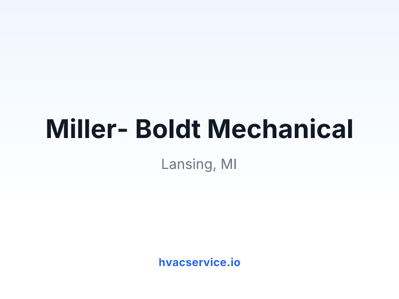 Miller- Boldt Mechanical