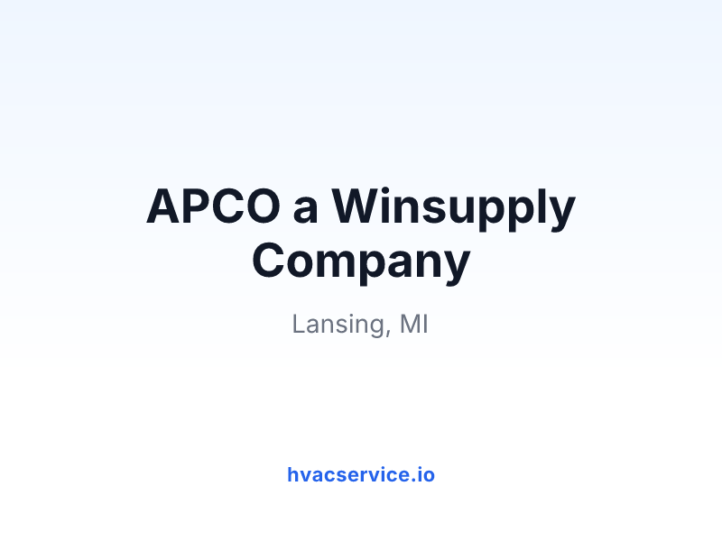 APCO a Winsupply Company
