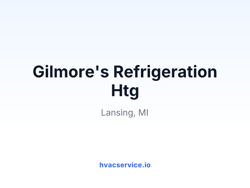 Gilmore's Refrigeration Htg