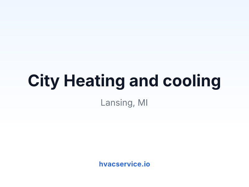City Heating and cooling