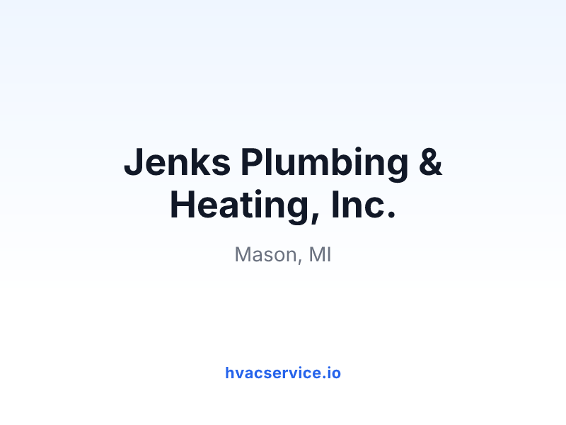 Jenks Plumbing & Heating, Inc.