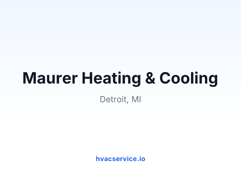 Maurer Heating & Cooling