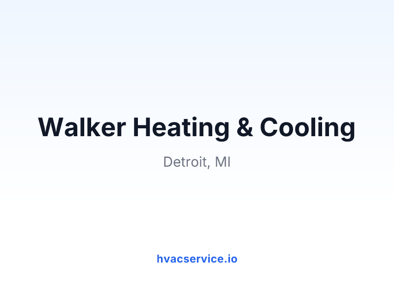 Walker Heating & Cooling
