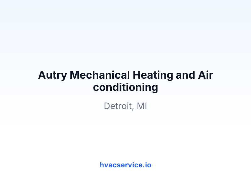 Autry Mechanical Heating and Air conditioning