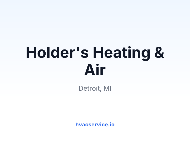 Holder's Heating & Air