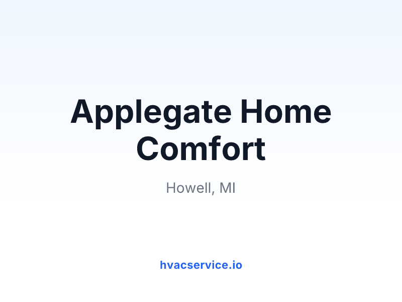 Applegate Home Comfort