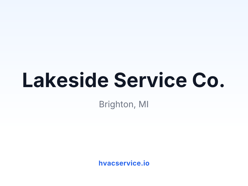 Lakeside Service Co.