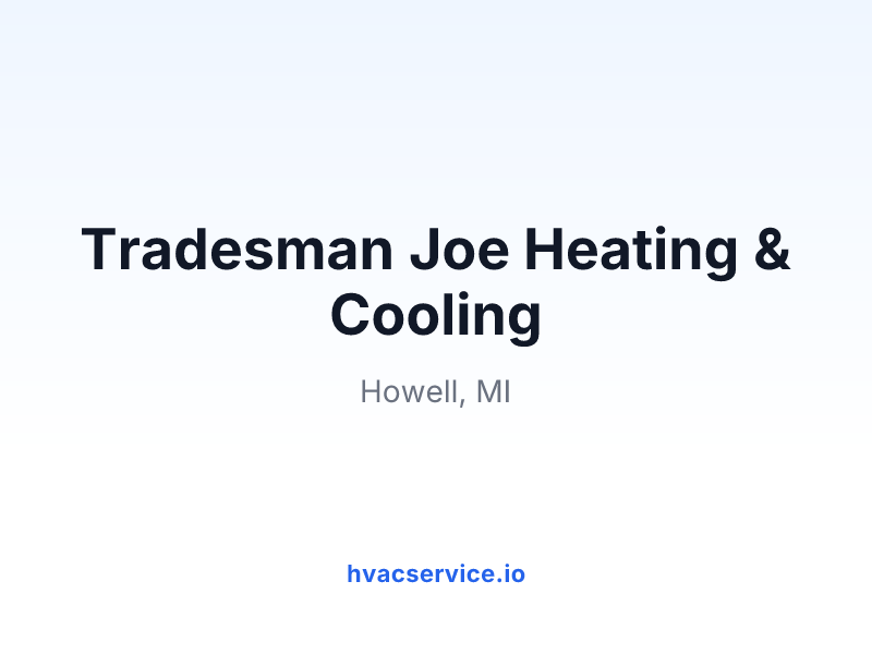 Tradesman Joe Heating & Cooling
