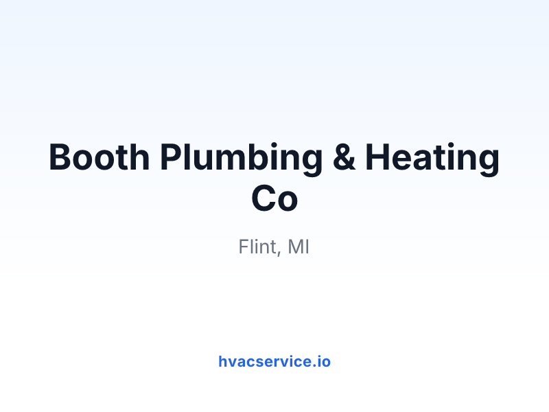 Booth Plumbing & Heating Co