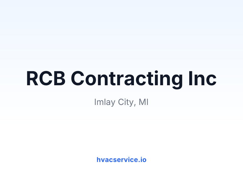 RCB Contracting Inc