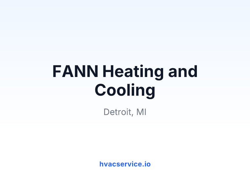 FANN Heating and Cooling