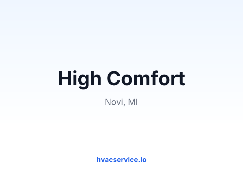 High Comfort