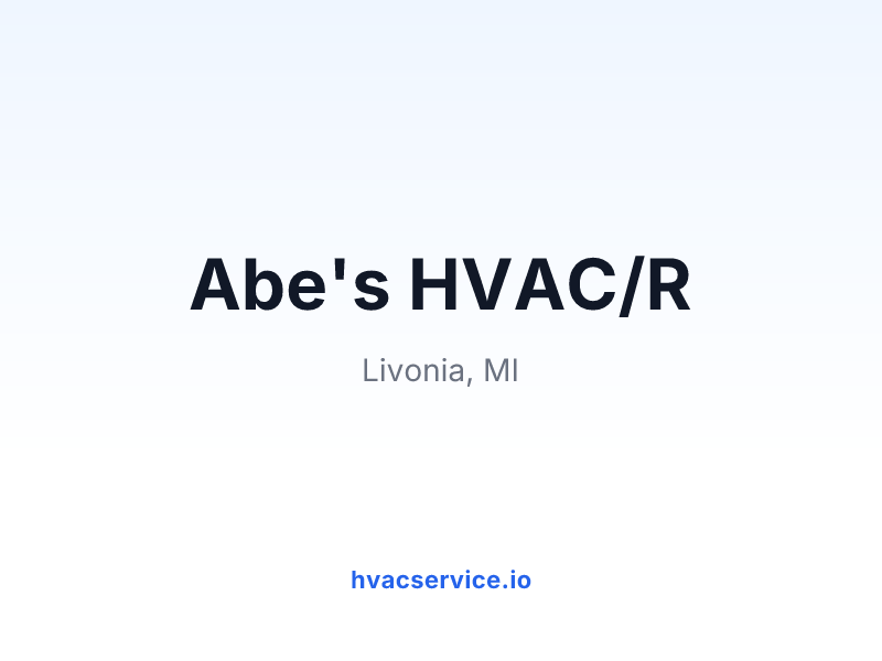 Abe's HVAC/R