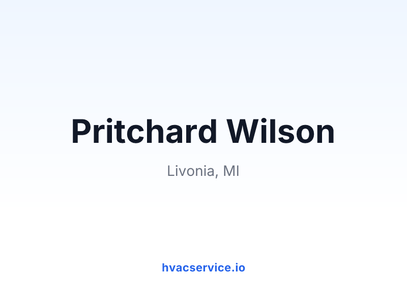 Pritchard Wilson