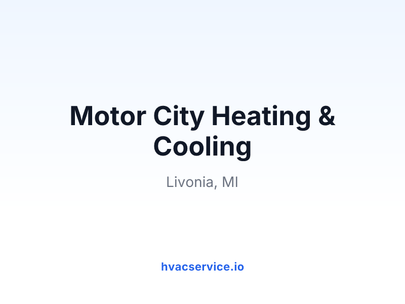 Motor City Heating & Cooling