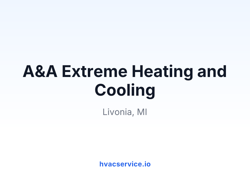 A&A Extreme Heating and Cooling