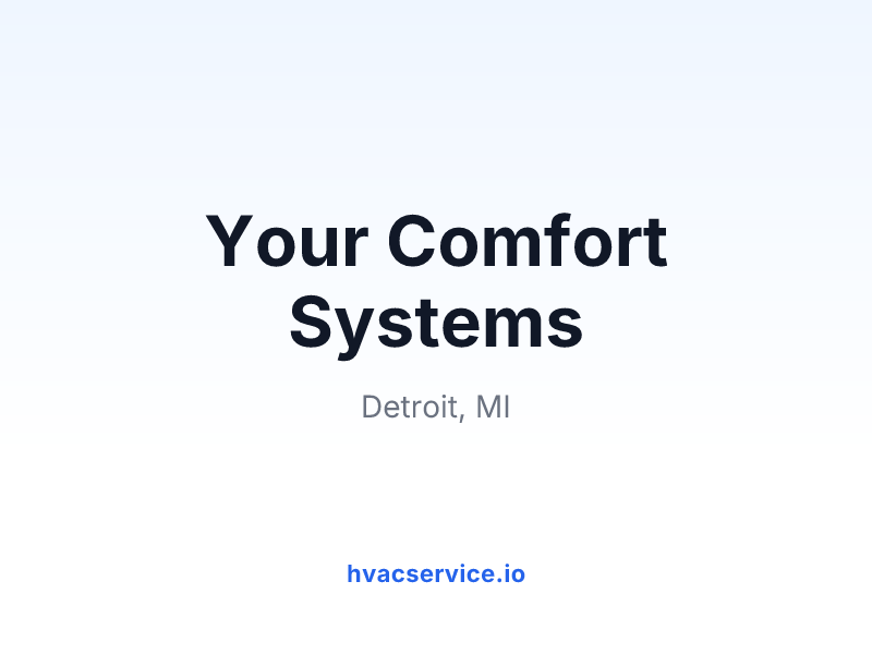 Your Comfort Systems