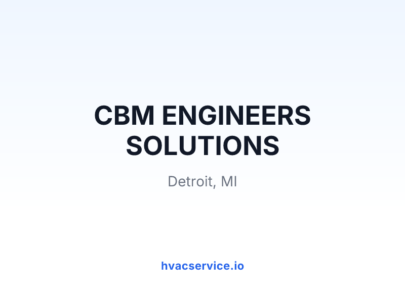 CBM ENGINEERS SOLUTIONS
