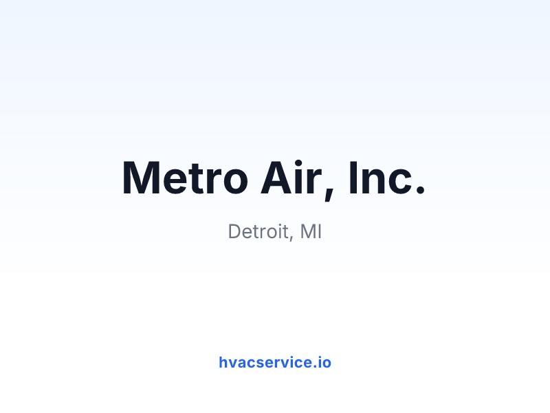 Metro Air, Inc.