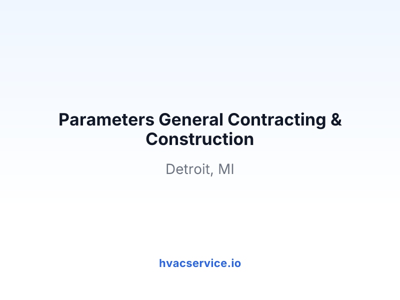Parameters General Contracting & Construction